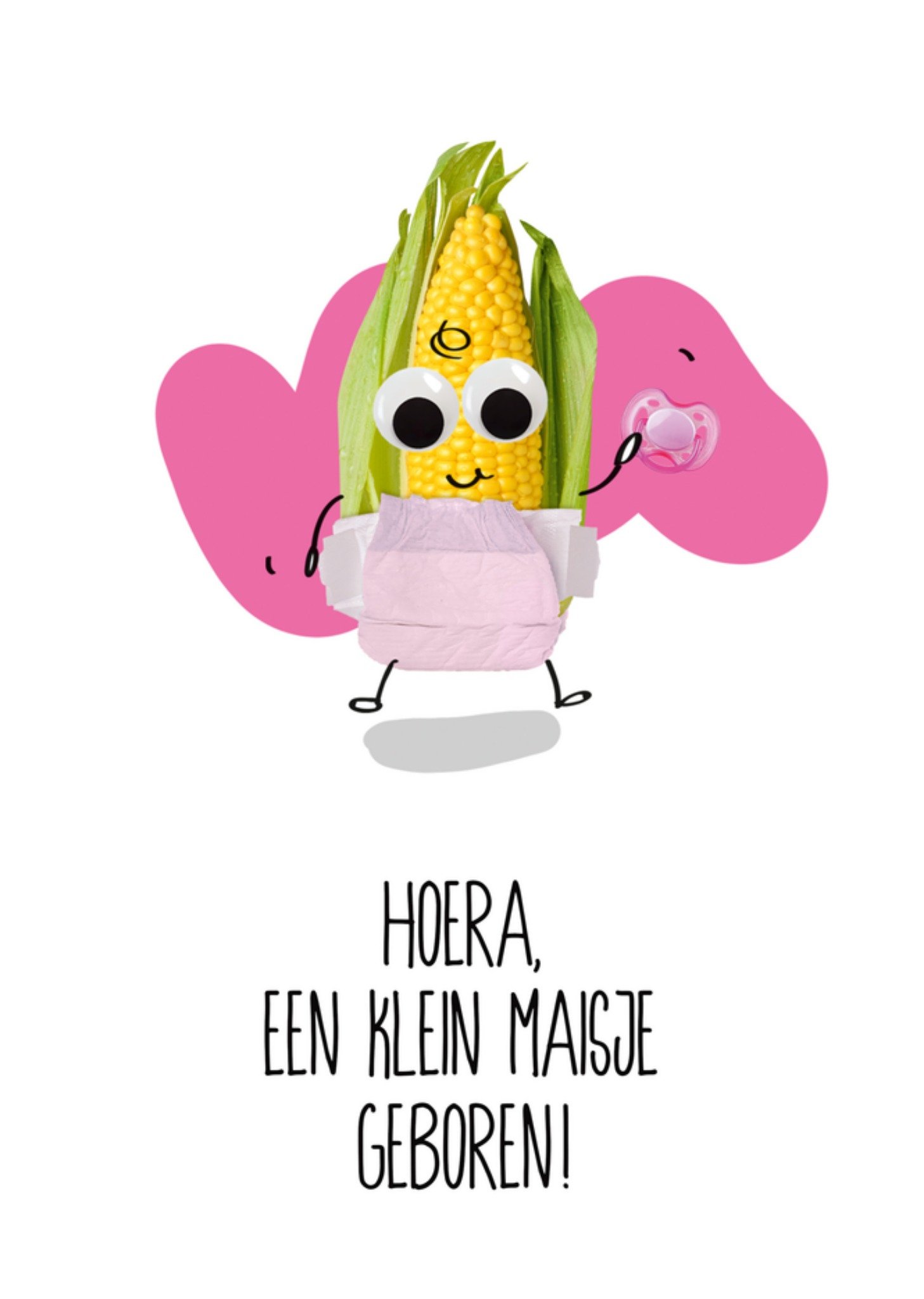 Geboortekaart Mais(je) Paperclip