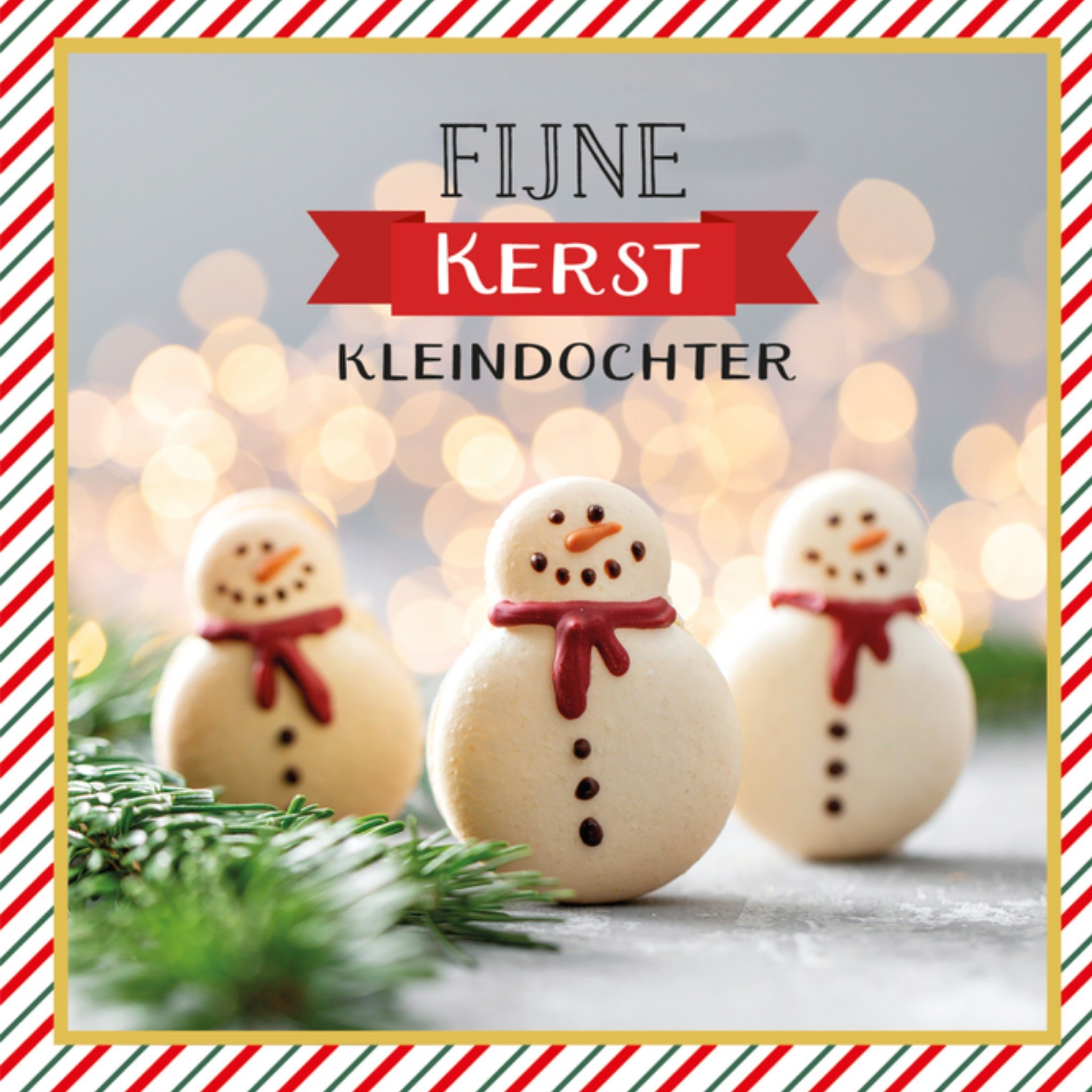 Kerstkaart Sneeuwpoppen Paperclip