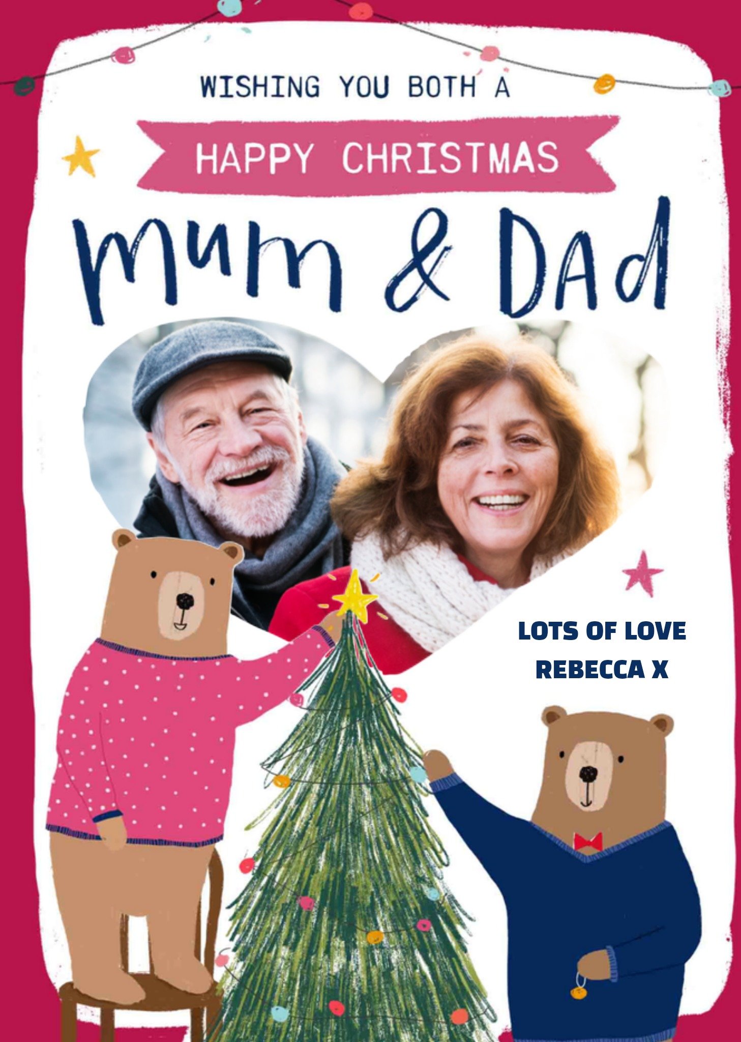 Greetz Kerst Beer Ouders Standard Card