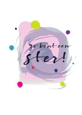 Papagrazi | Bedanktkaart | je bent een ster!
