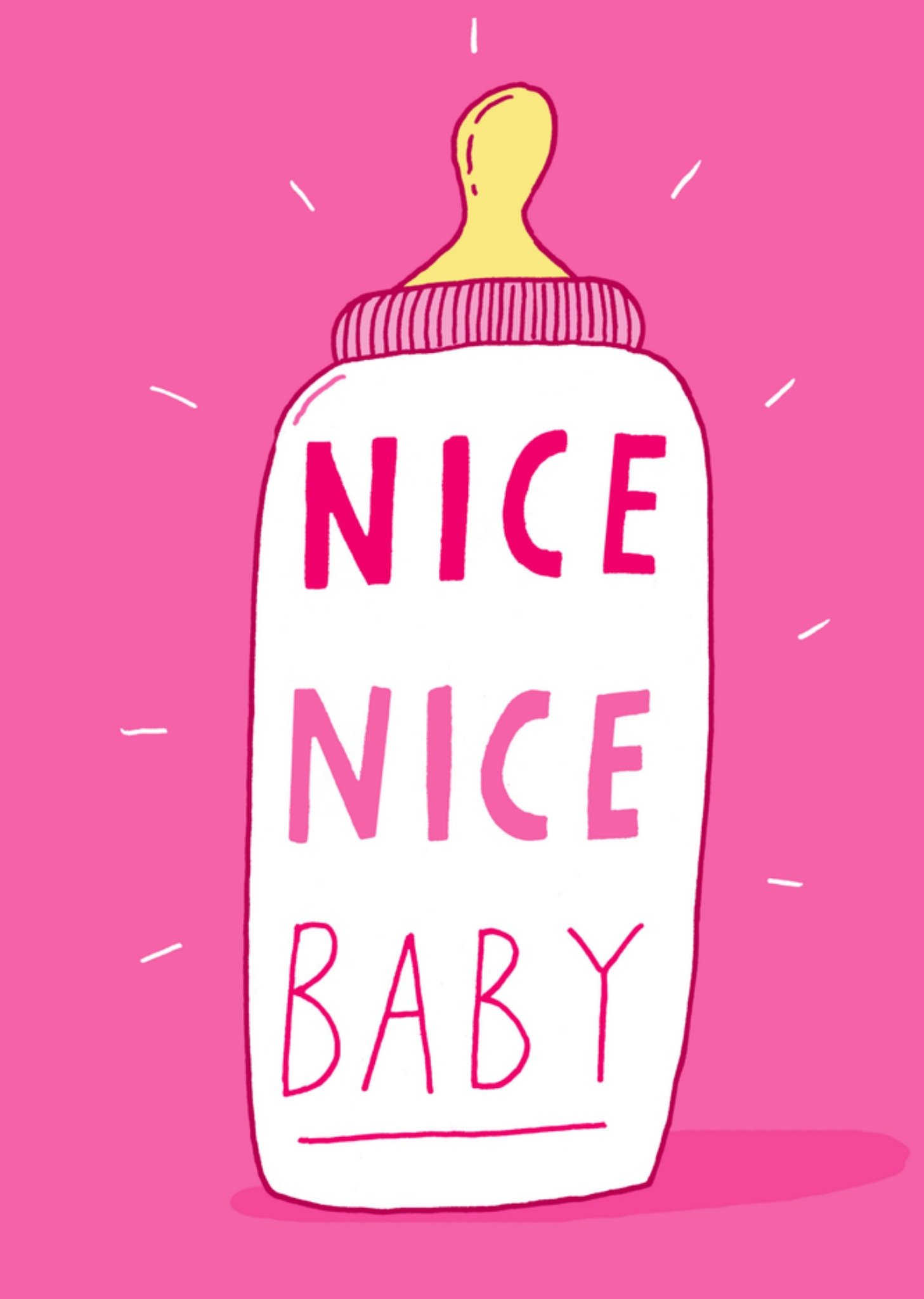 Geboortekaart roze Kaart Charly Clements