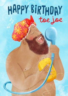 Fishuals | Verjaardagskaart | Happy birthday toe joe