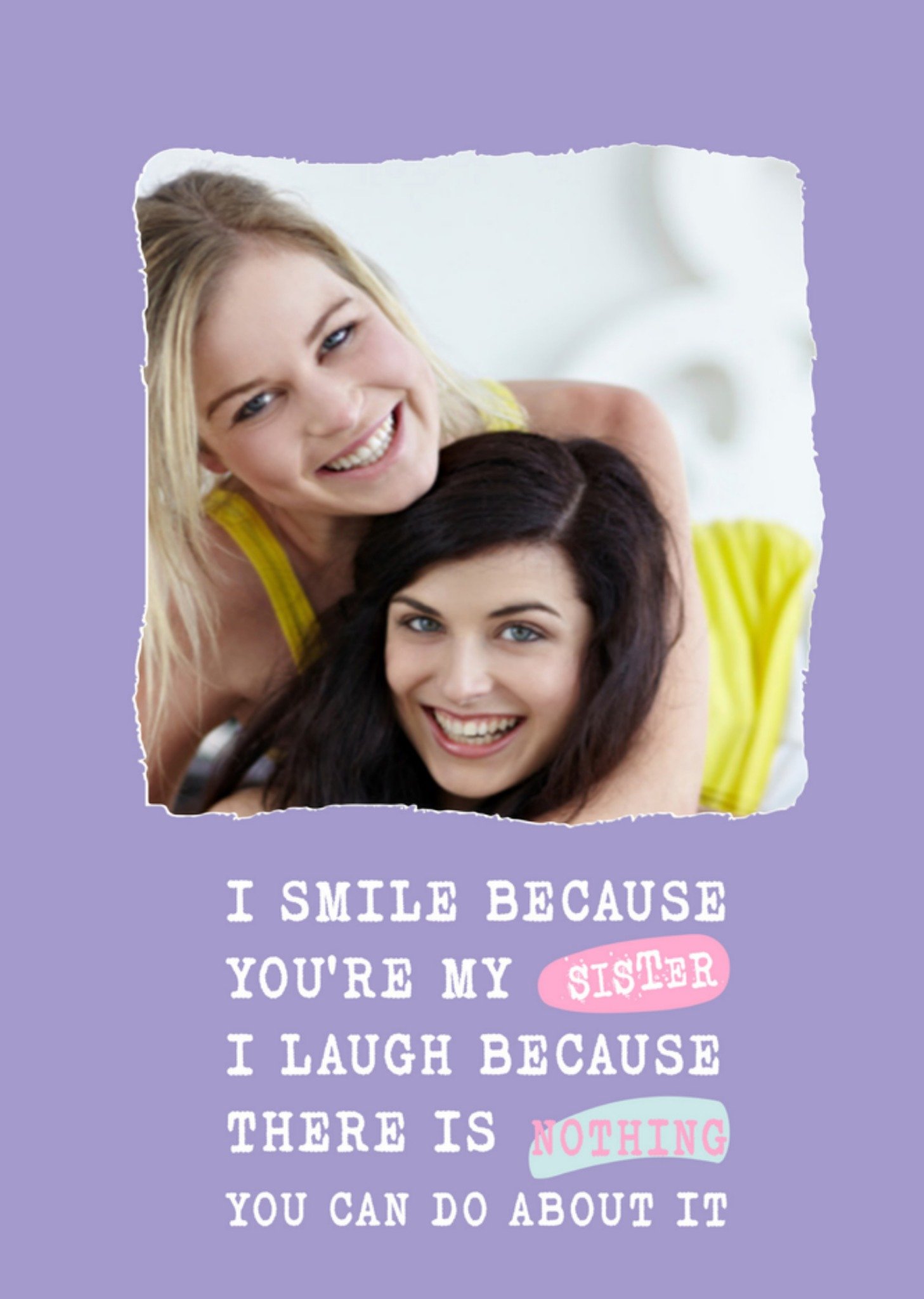 Verjaardagskaart foto zus Kaart Filthy Sentiments