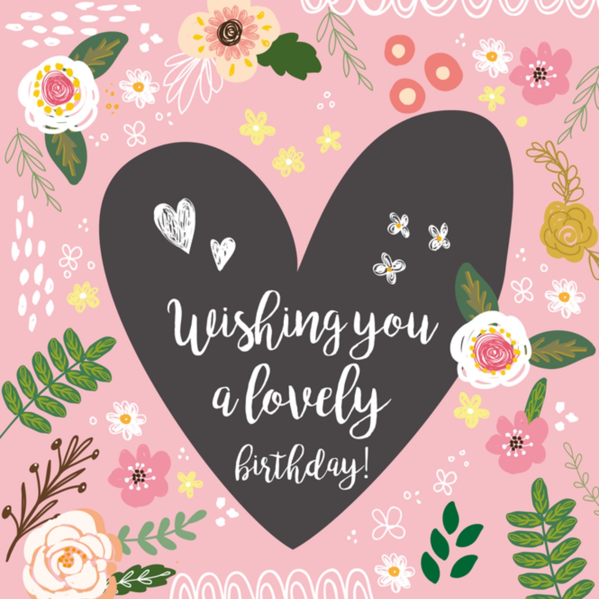 Wishing you a lovely birthday! Vierkante Kaart Tsjip