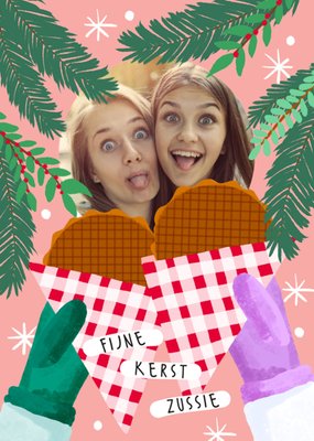 Greetz | Kerstkaart | Stroopwafels | Zussie