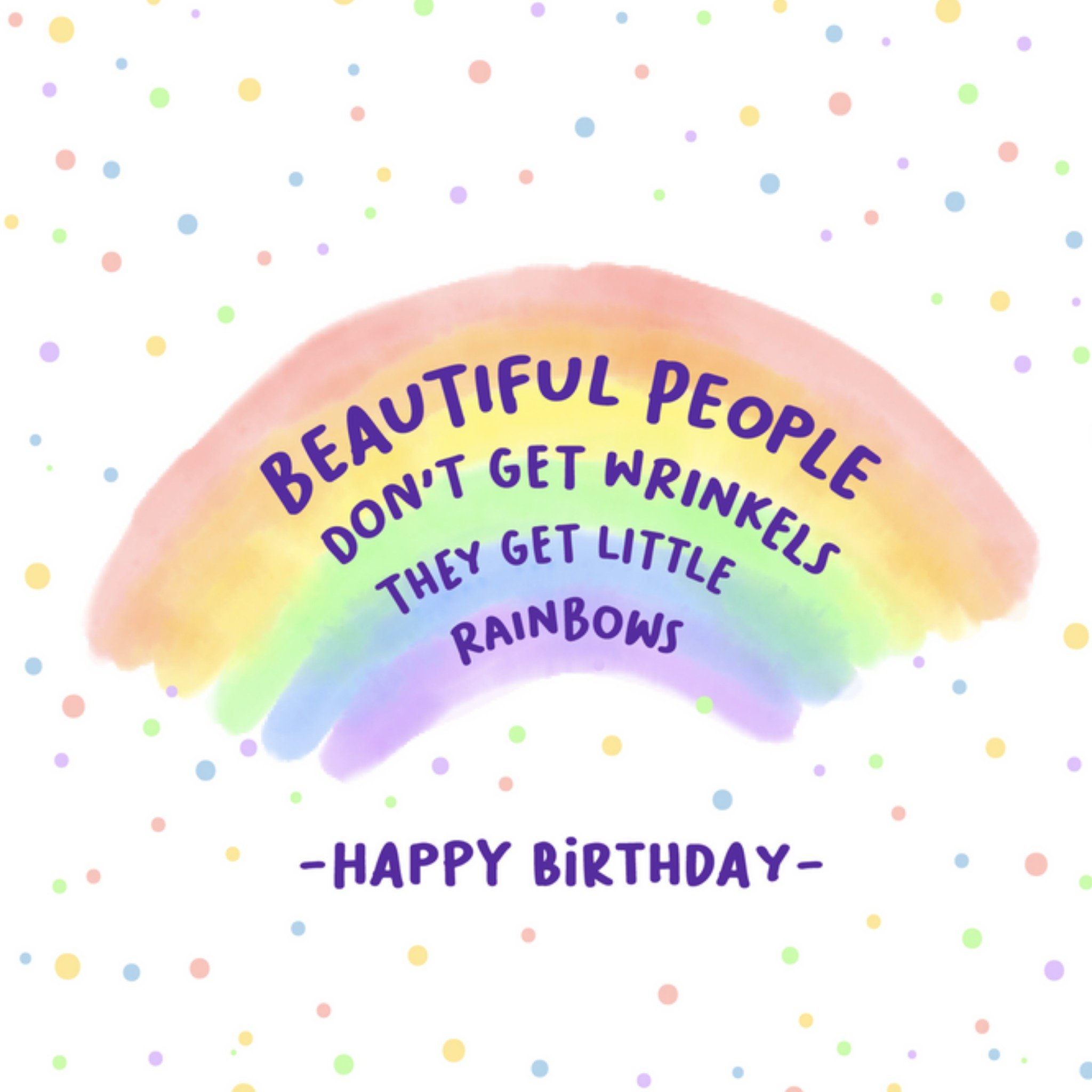Liefs Jansje - Verjaardagskaart - Little rainbows