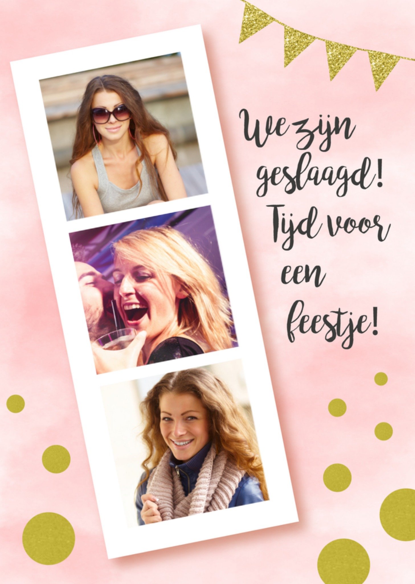 Examenfeestje Eigen foto Kaart Tsjip