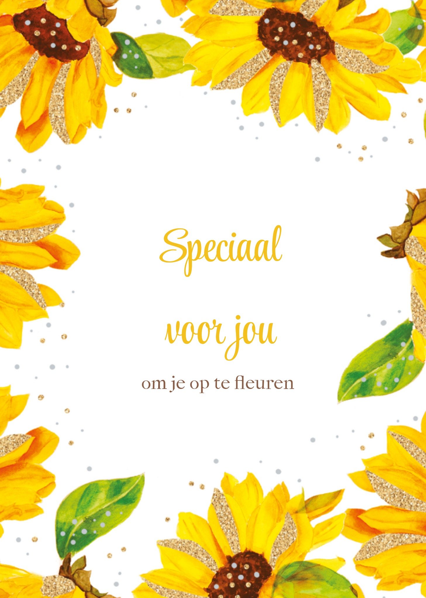 Denken aan Zonnebloemen Kaart TMS