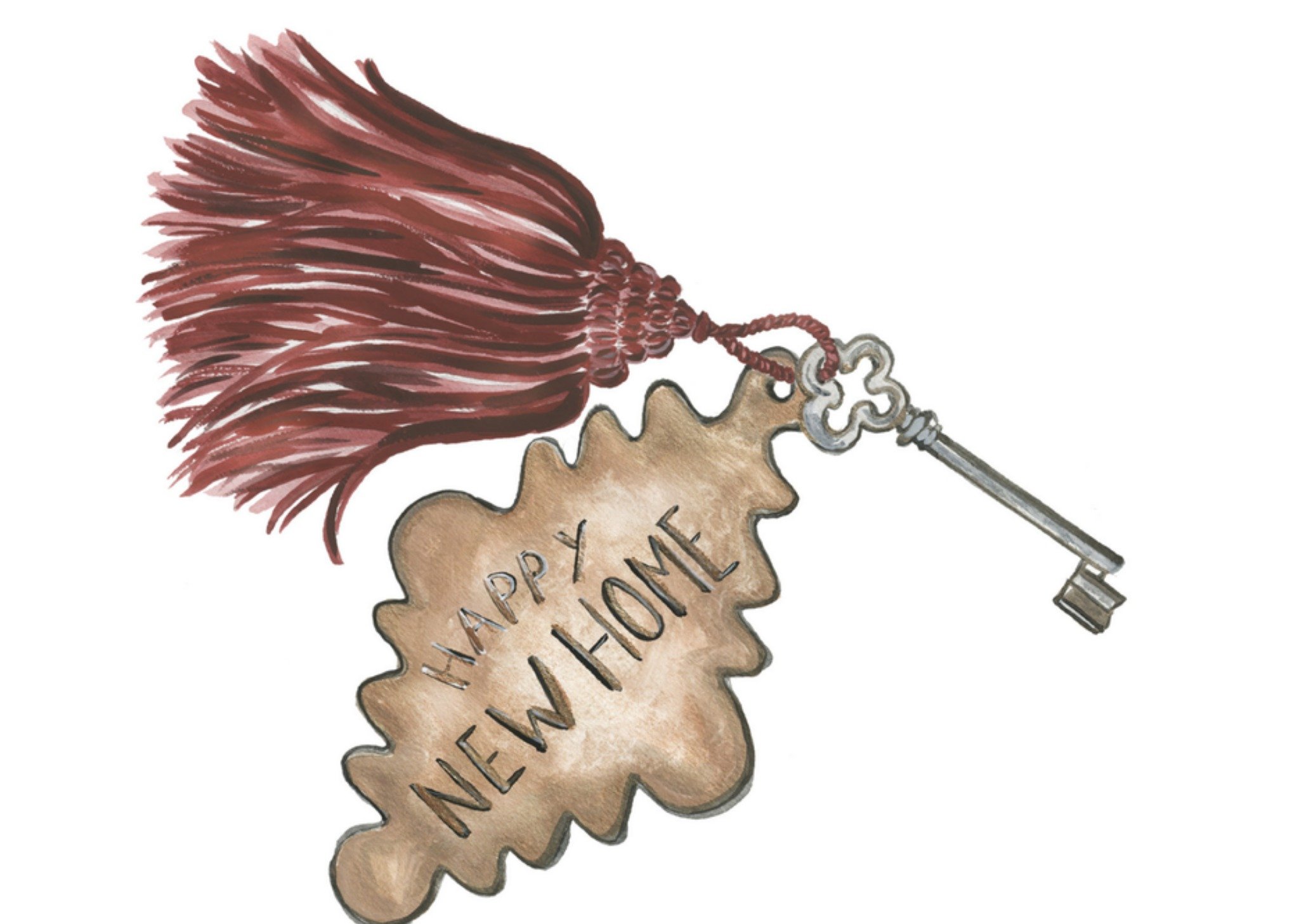 Nieuwe woning Illustratie Kaart Marie Bodié