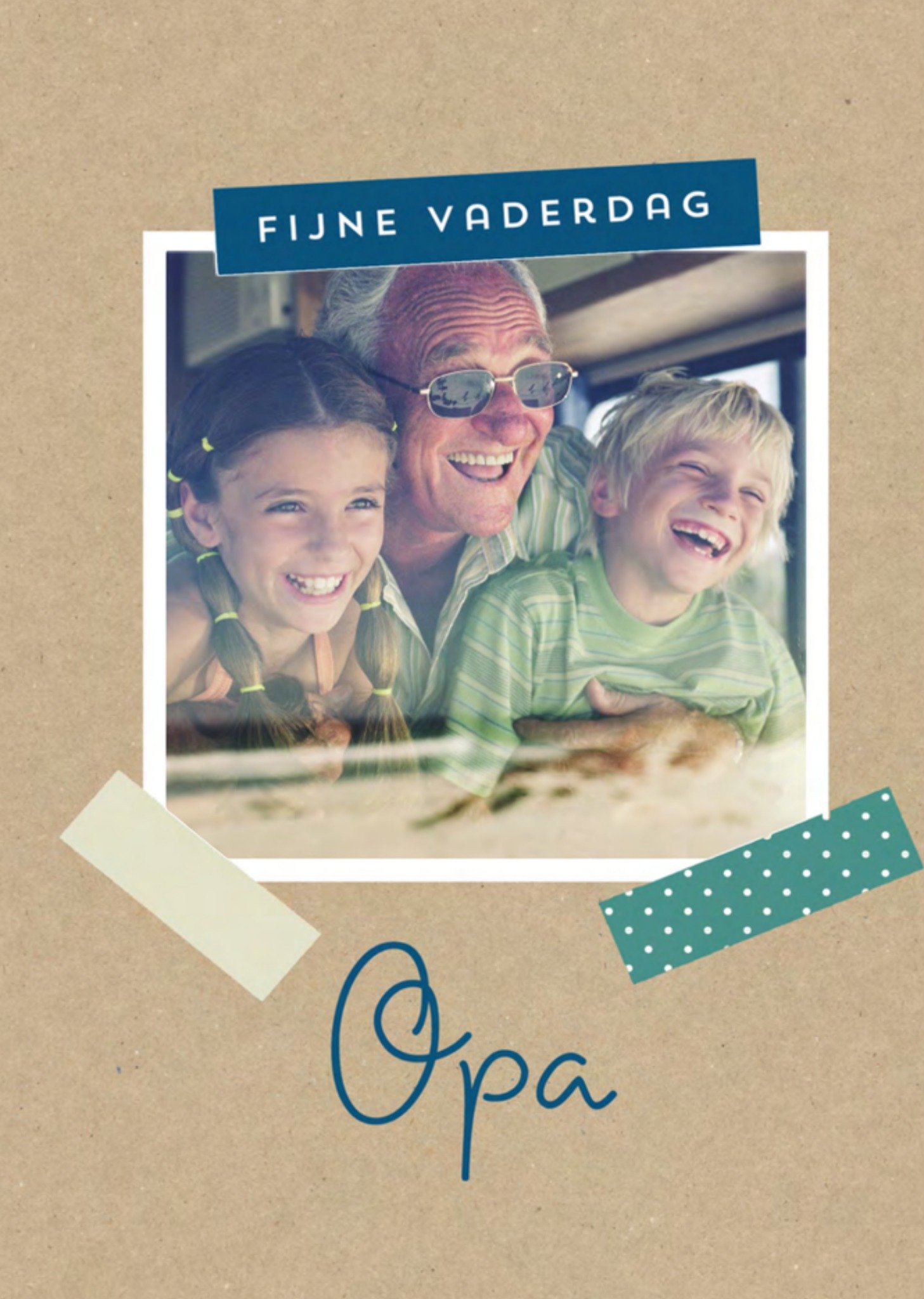 Greetz Vaderdagkaart foto opa Standard Card