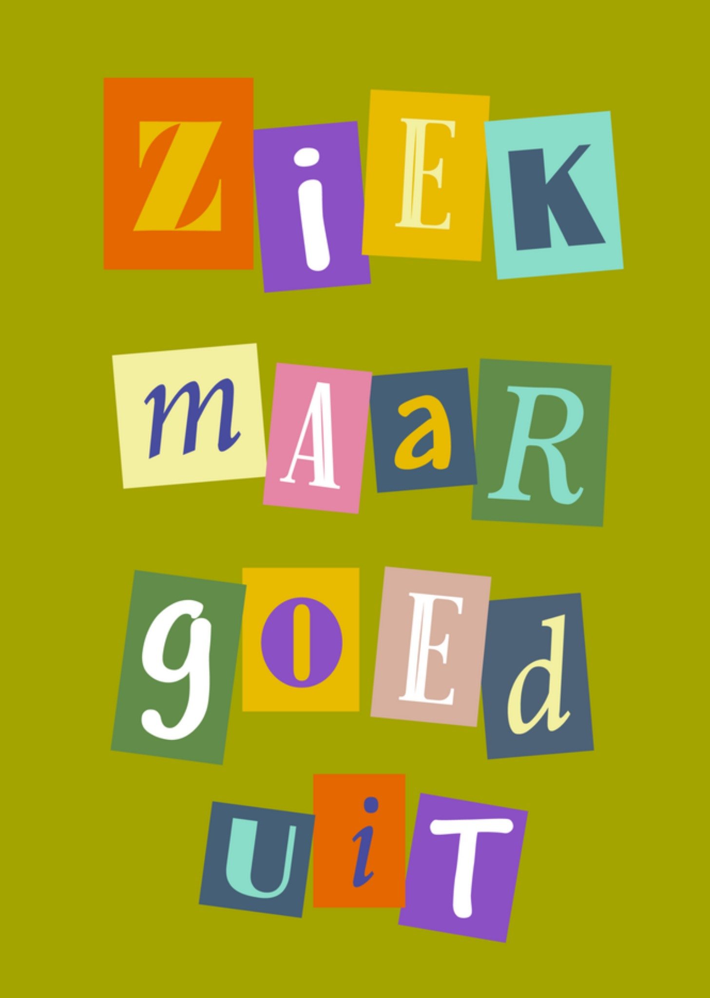 Beterschapskaart ziek maar goed uit Greetz