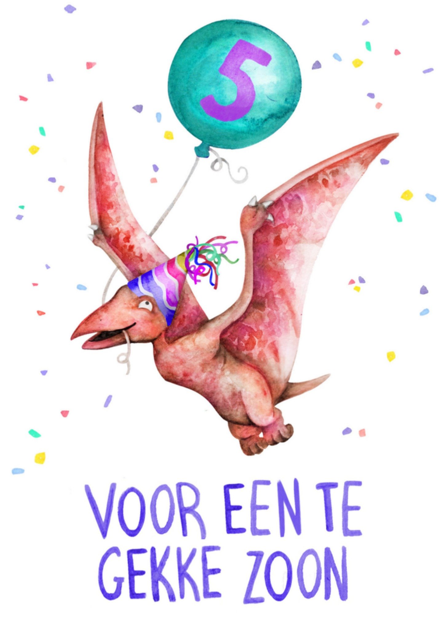 Verjaardagskaart zoon 5 Kaart Citrus Bunn