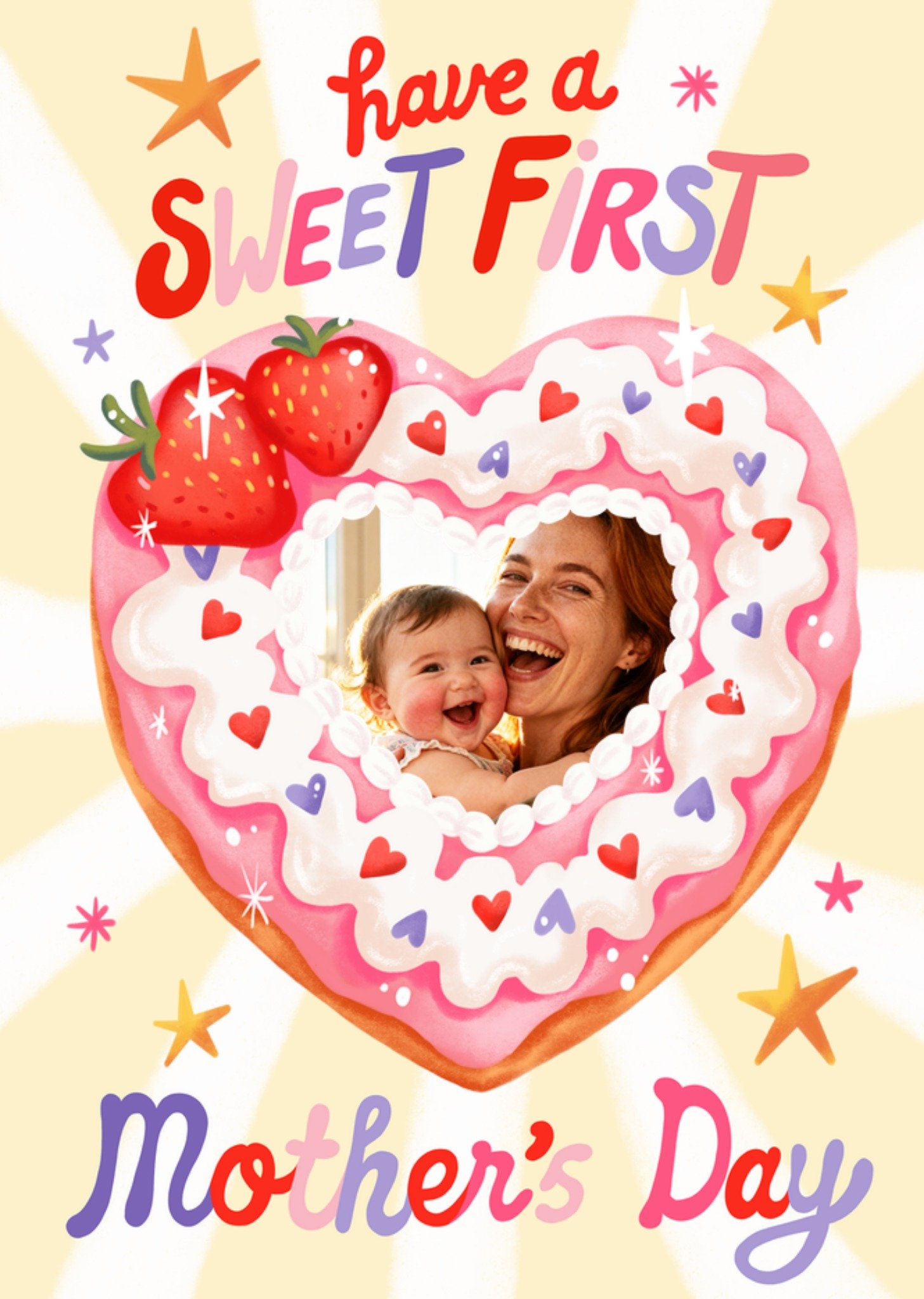 Moederdagkaart Sweet first mother