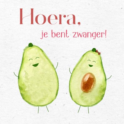 Greetz | Zwangerschapskaart | avocado