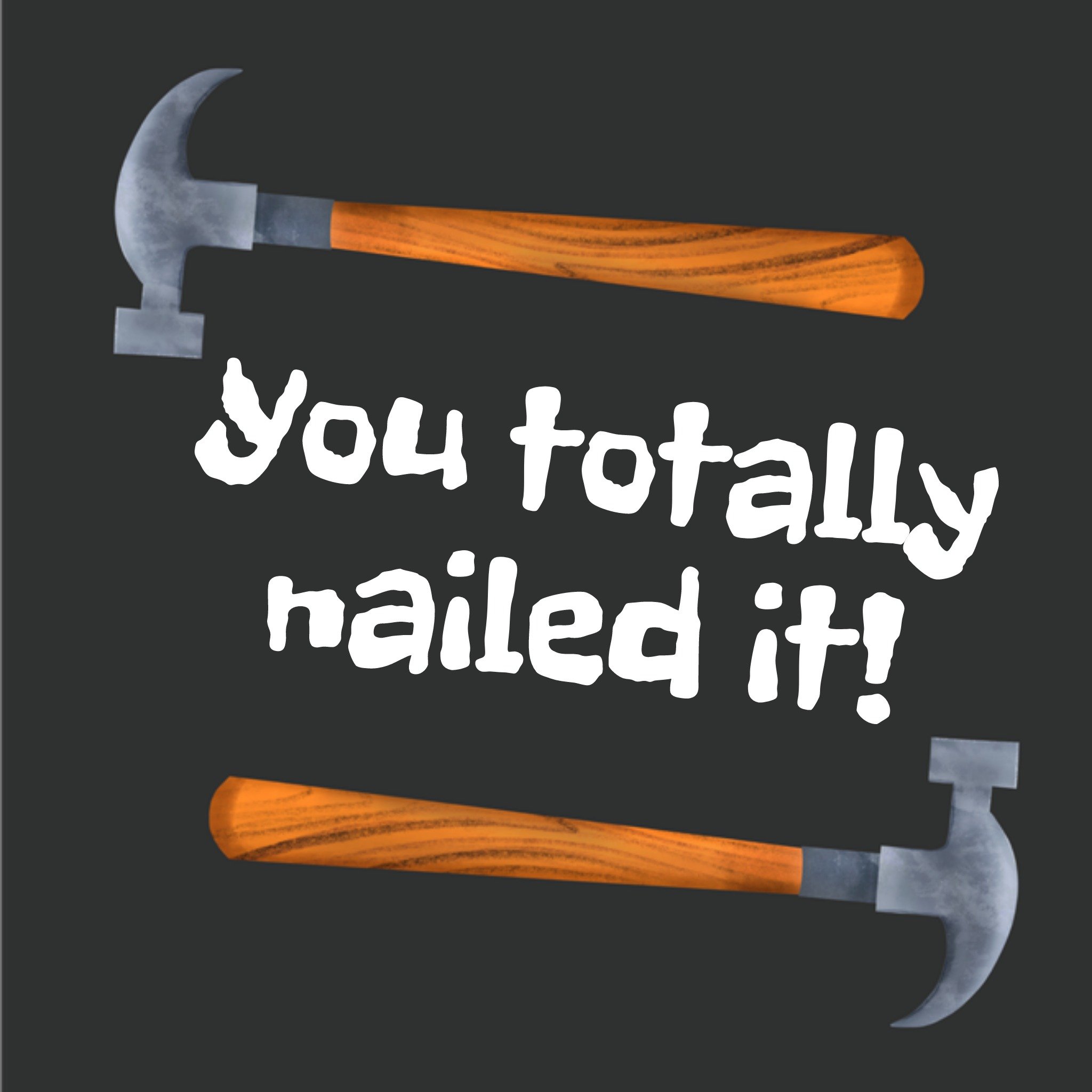 Greetz Geslaagd kaart You nailed it Vierkant