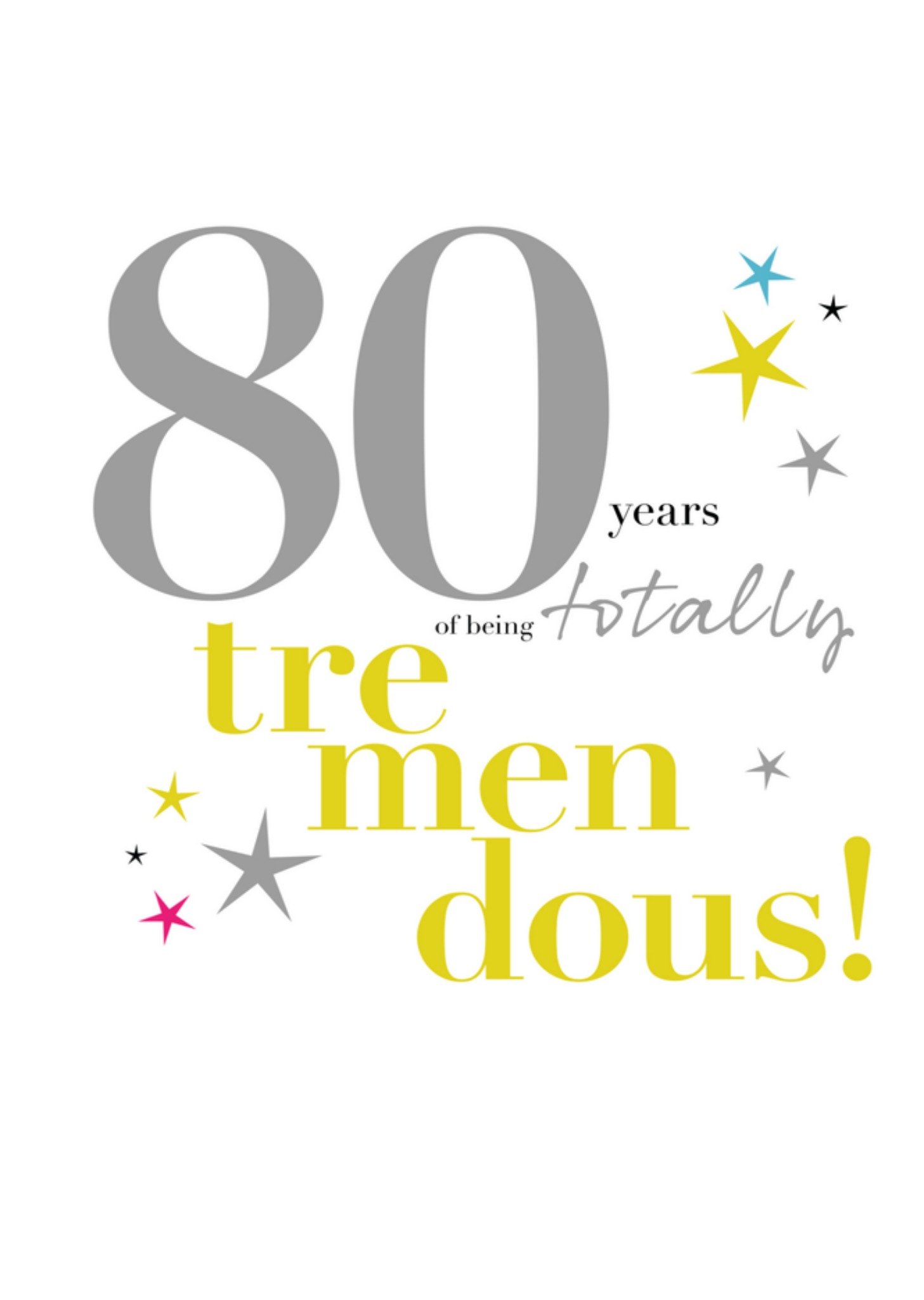 Verjaardagskaart 80 jaar Kaart Papagrazi