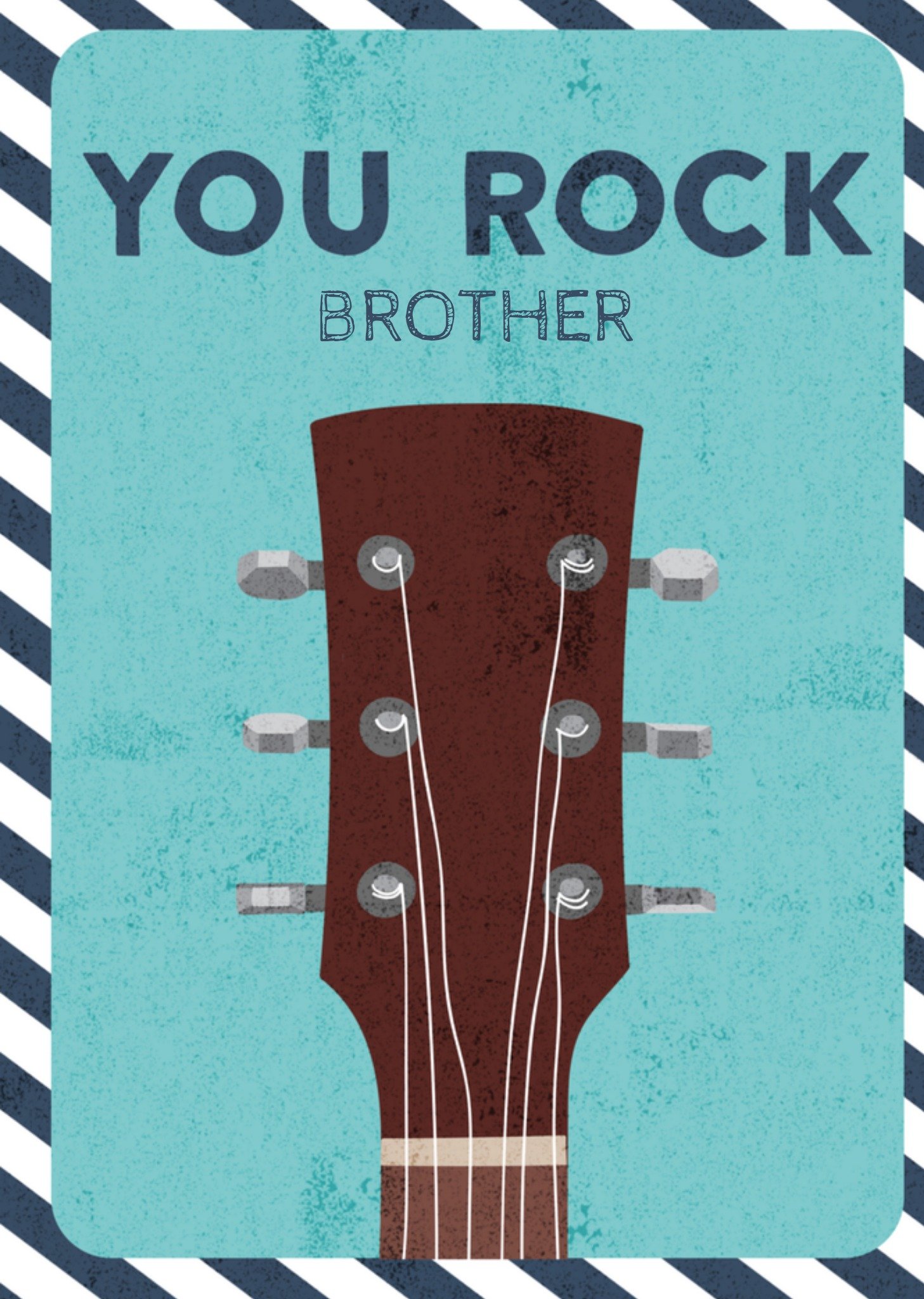 Verjaardagskaart gitaar you rock Greetz