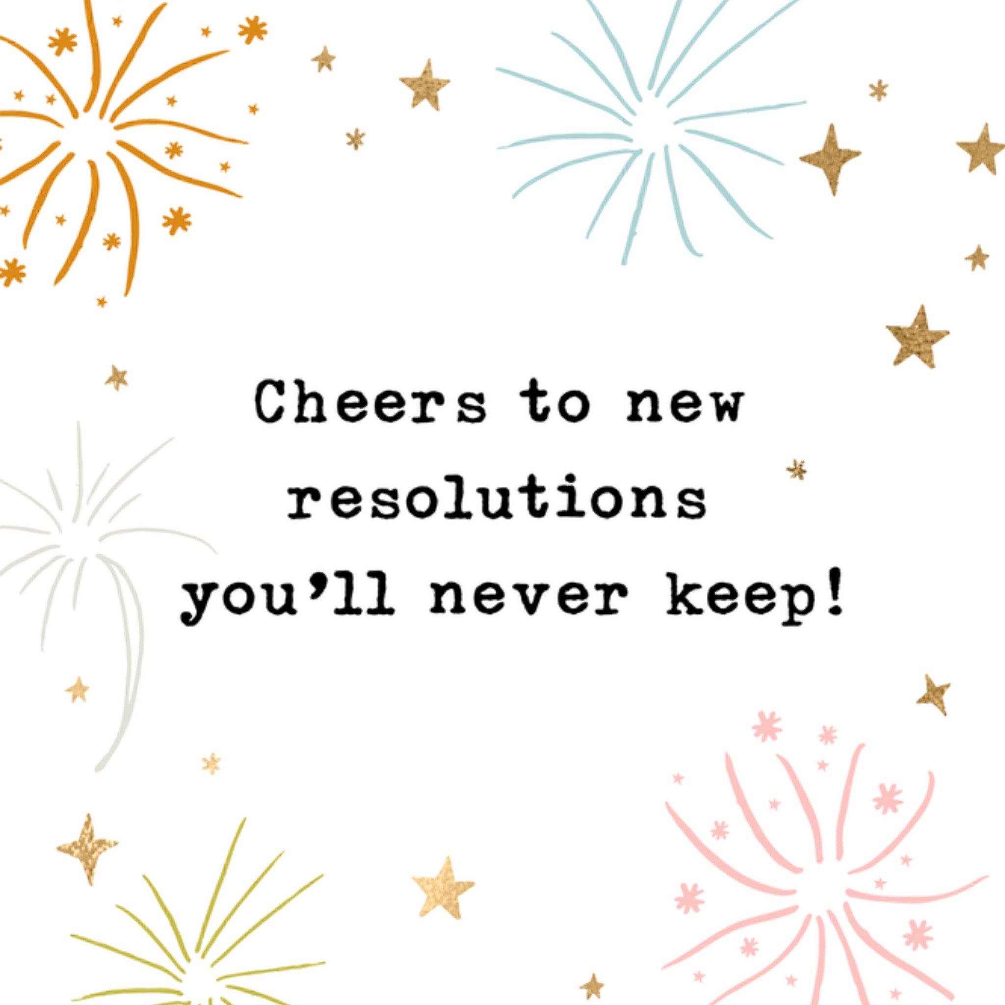 Greetz Nieuwjaarskaart vuurwerk Vierkant