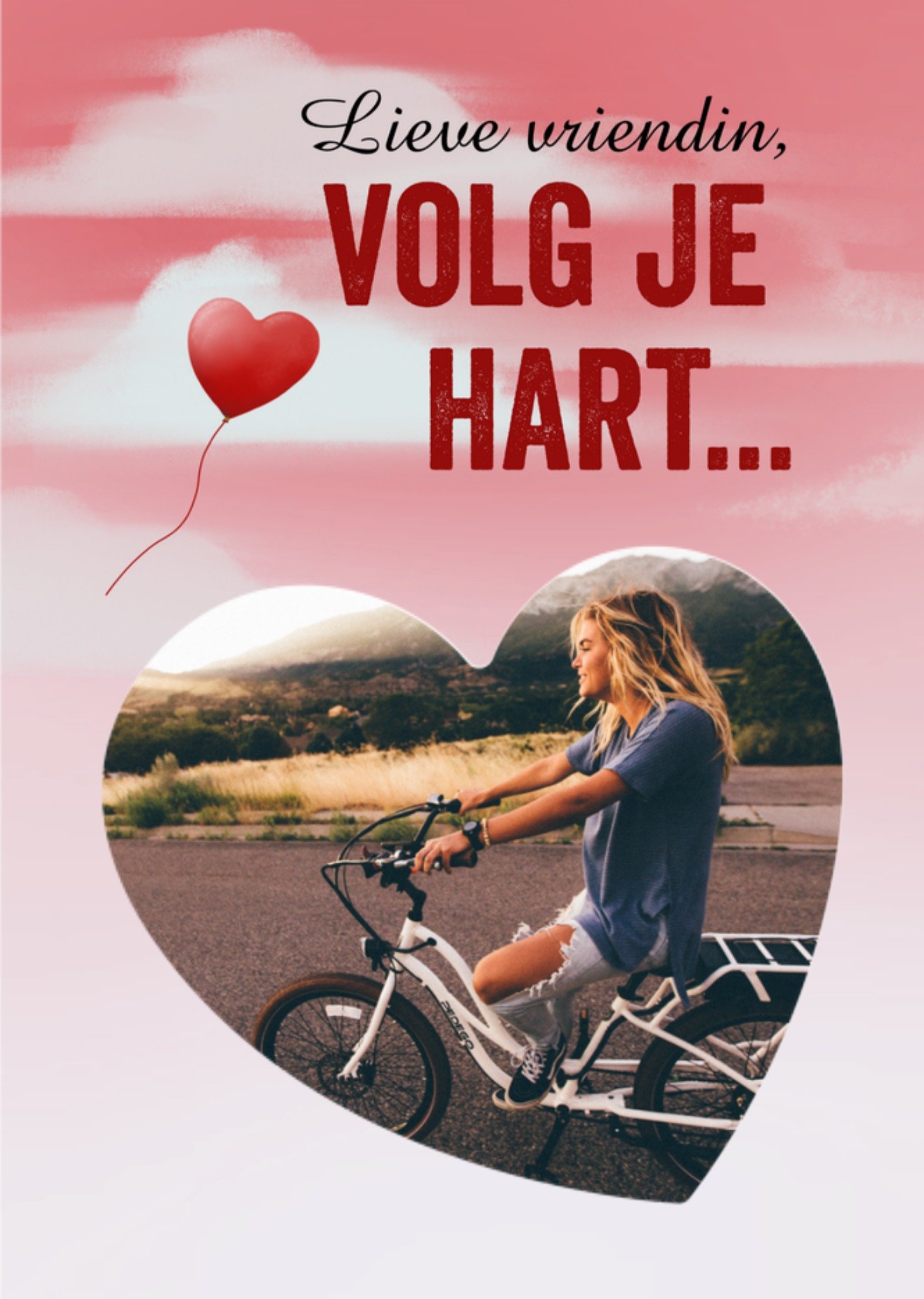 Valentijnskaart Volg je hart Kaart Greetz