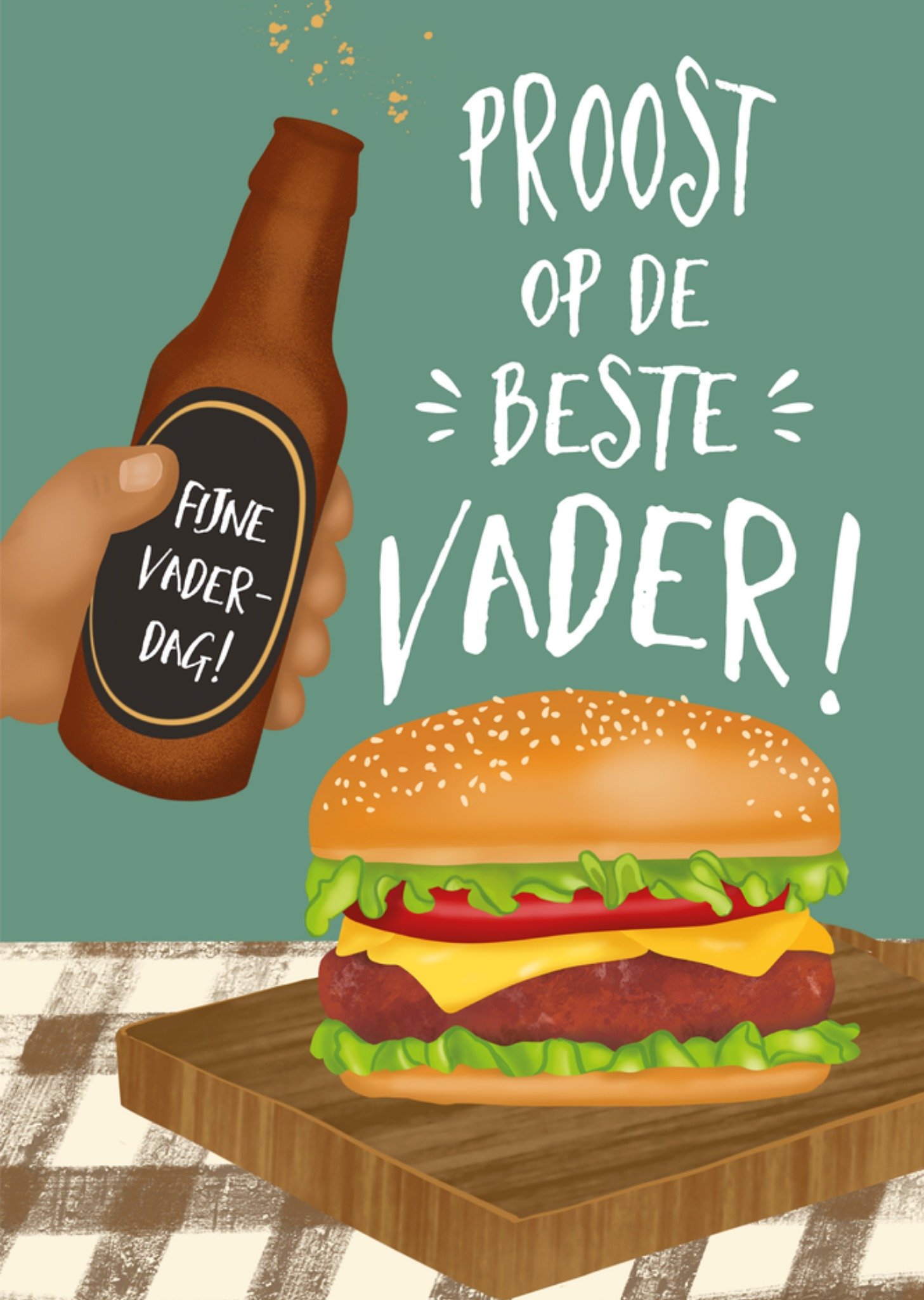 Tsjip Vaderdag Kaart Proost op de beste Vader Greetz