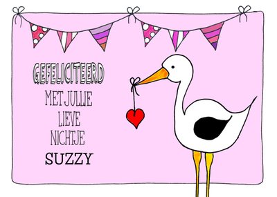 Sandysign | Geboortekaart | Nichtje