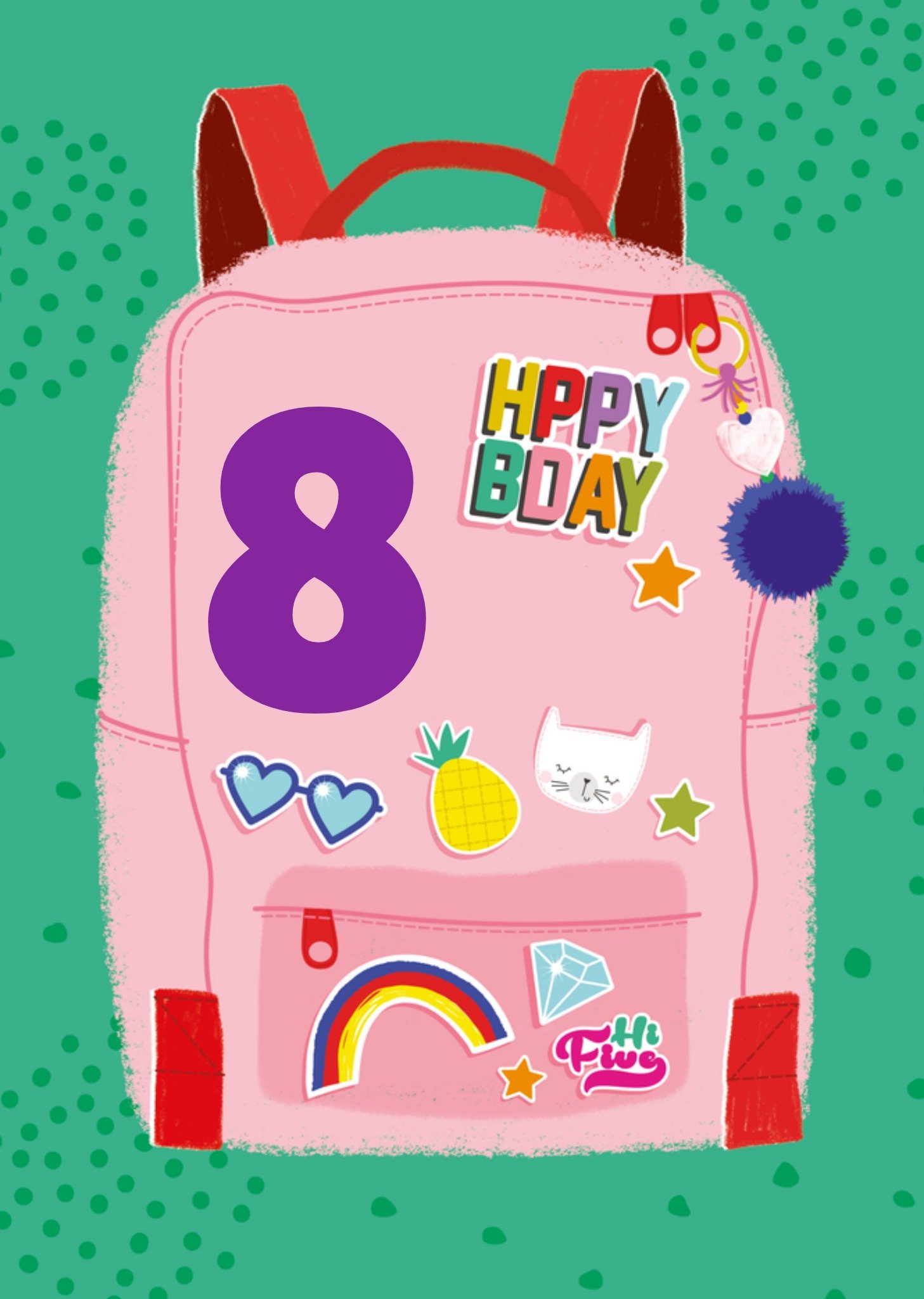 Verjaardagskaart HPPY BDAY Kaart TMS