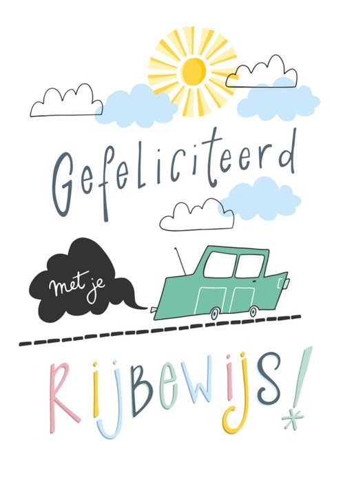 Funny Side Up | Geslaagd rijbewijs | Gefeliciteerd