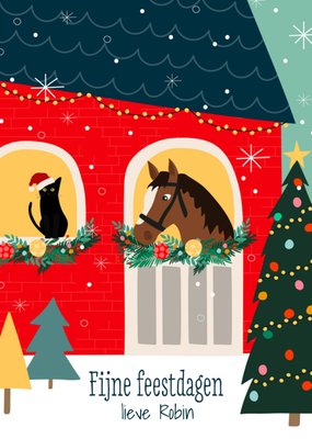 Greetz | Kerst | Vrolijk | Paard | Sneeuw