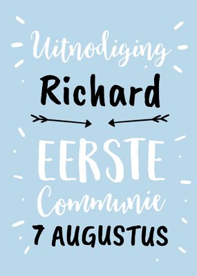 Greetz | Uitnodiging Communie | met naam