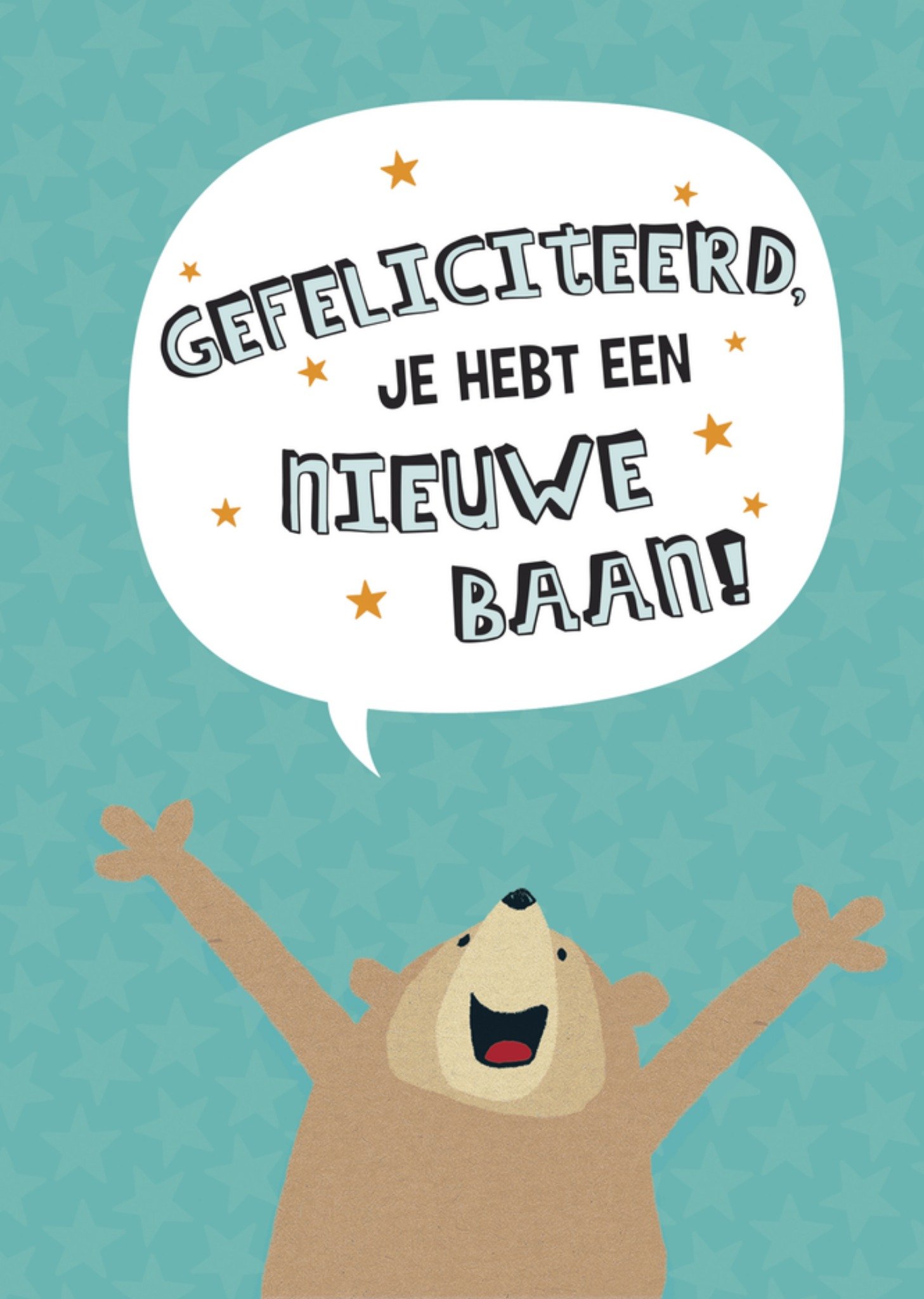 Nieuwe baan beer Kaart UK Greetings