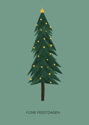 De Merkwaardige Studio | Kerstkaart | Kerstboom | Fijne feestdagen