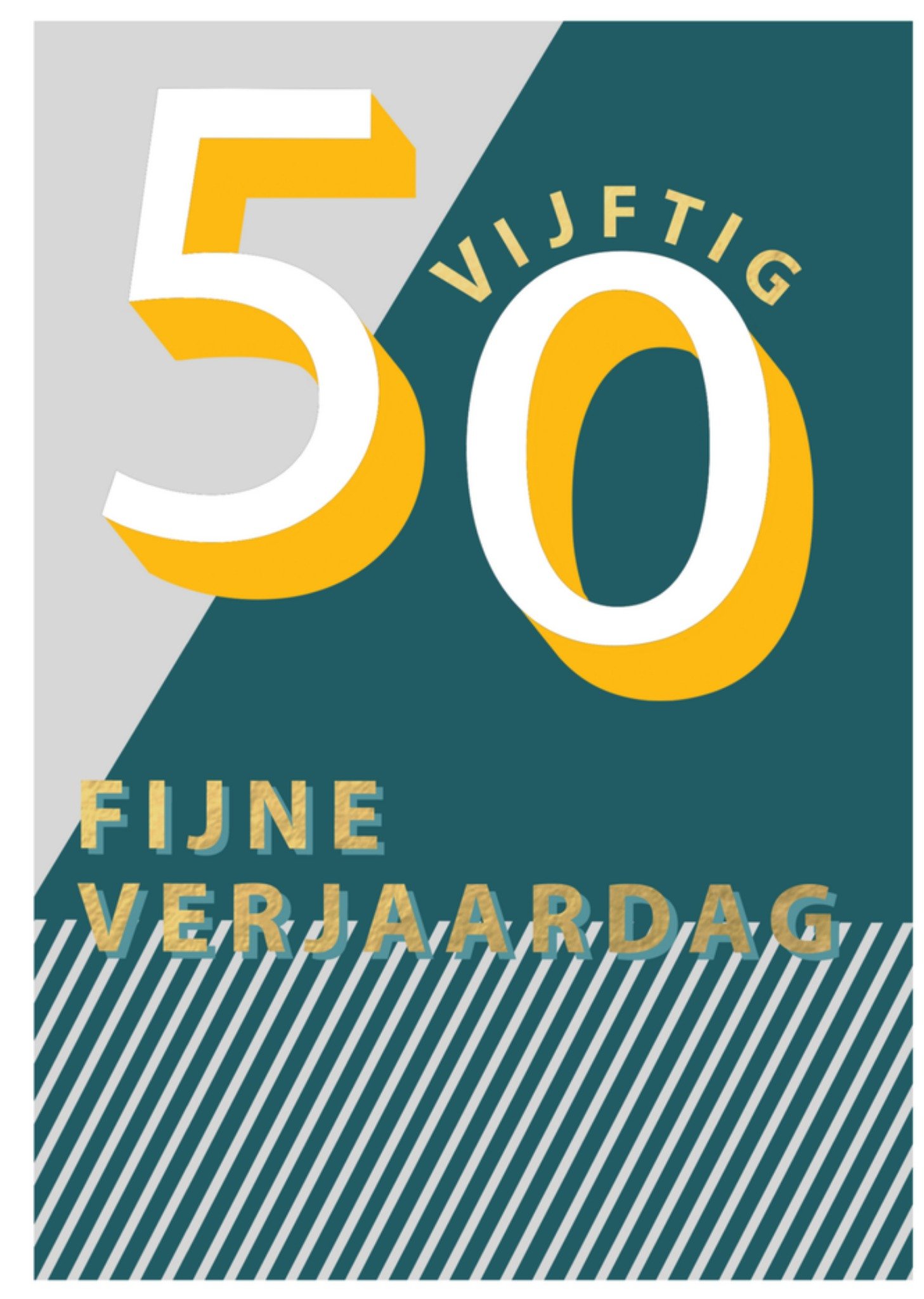 Abacus Verjaardagskaart vijftig Kaart Abacus Cards