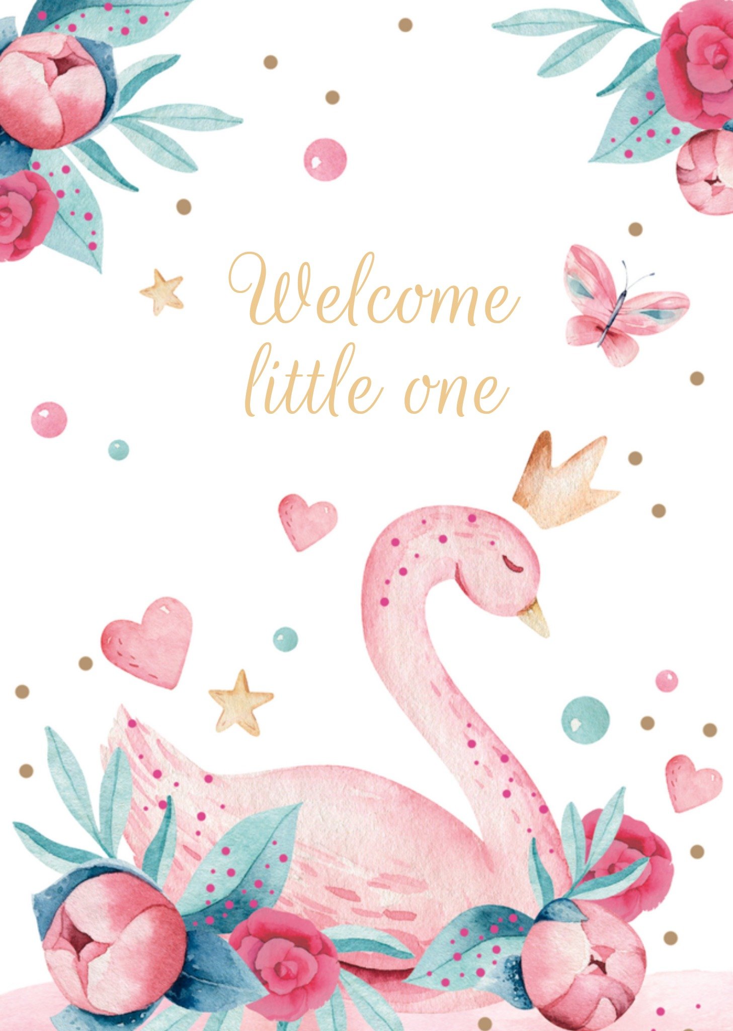 Geboortekaart Welcome little one Kaart TMS