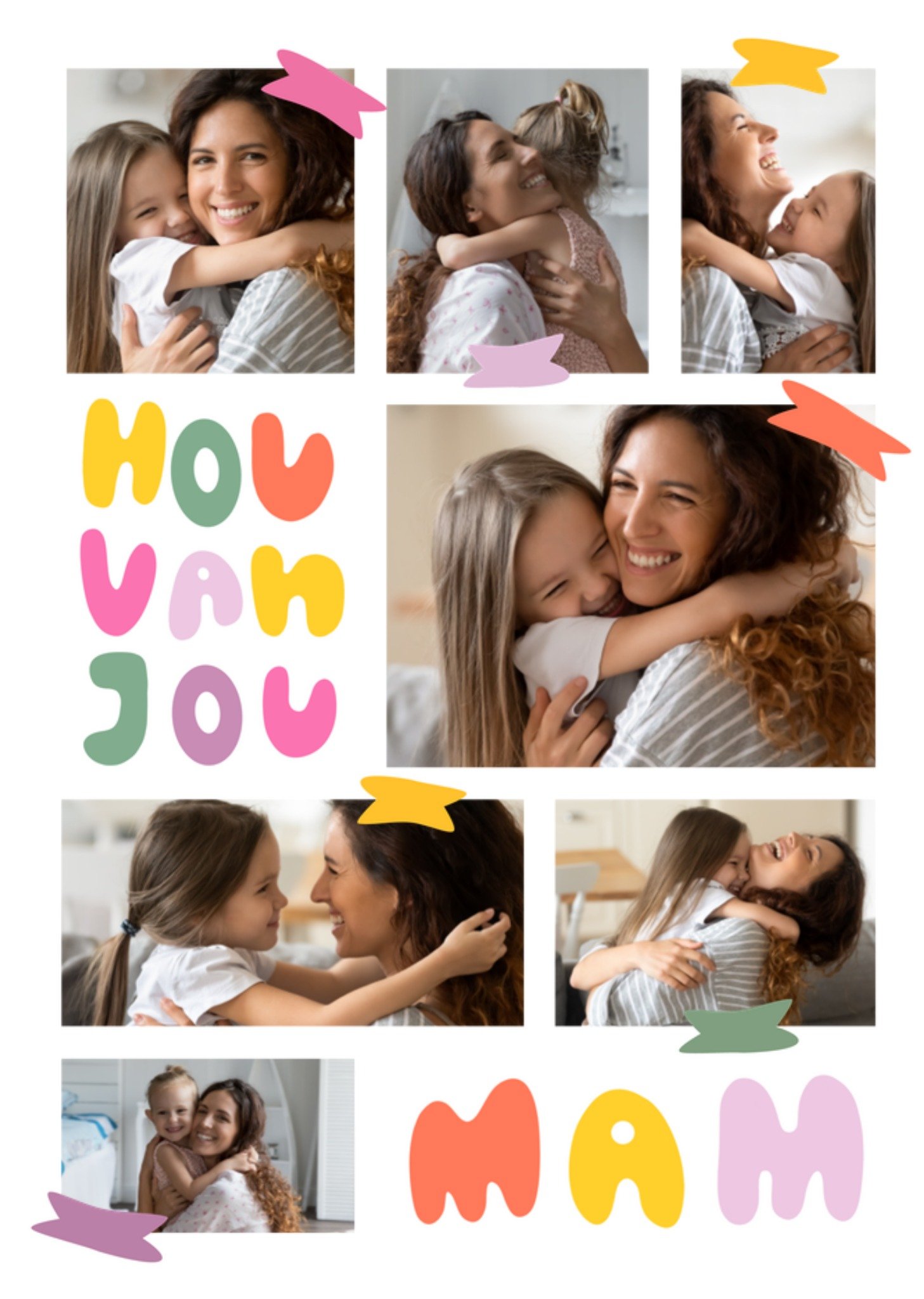 Moederdagkaart Hou van jou mam Fotokaart Kaart Greetz