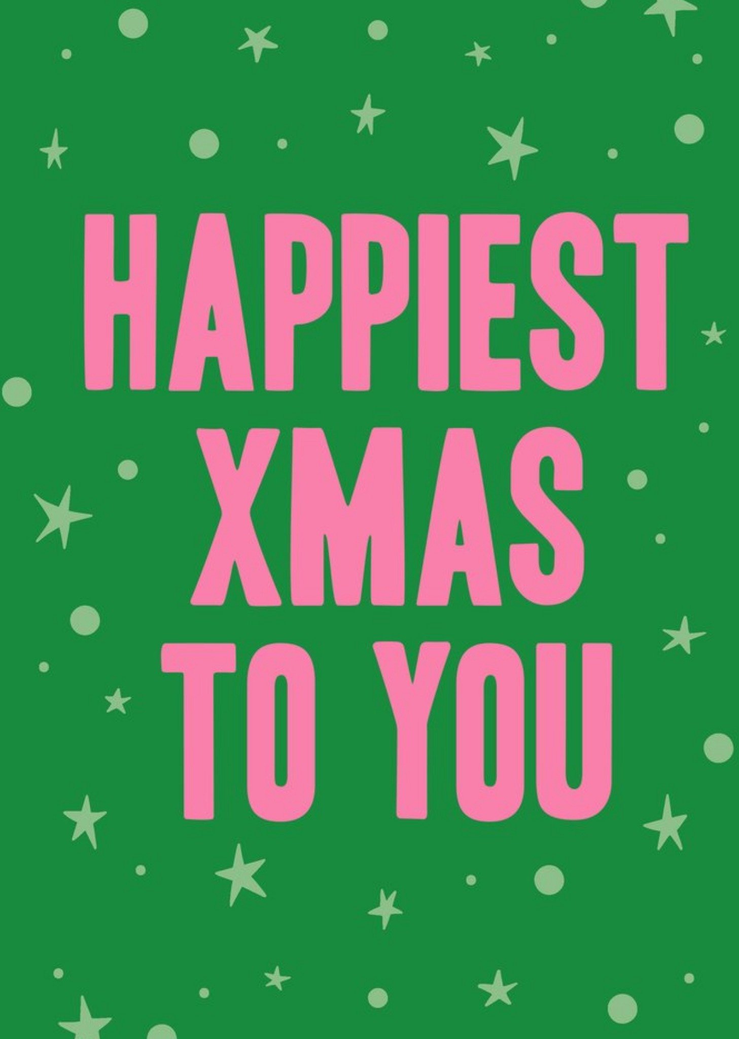 Kerstkaart Happy Xmas To You Greetz