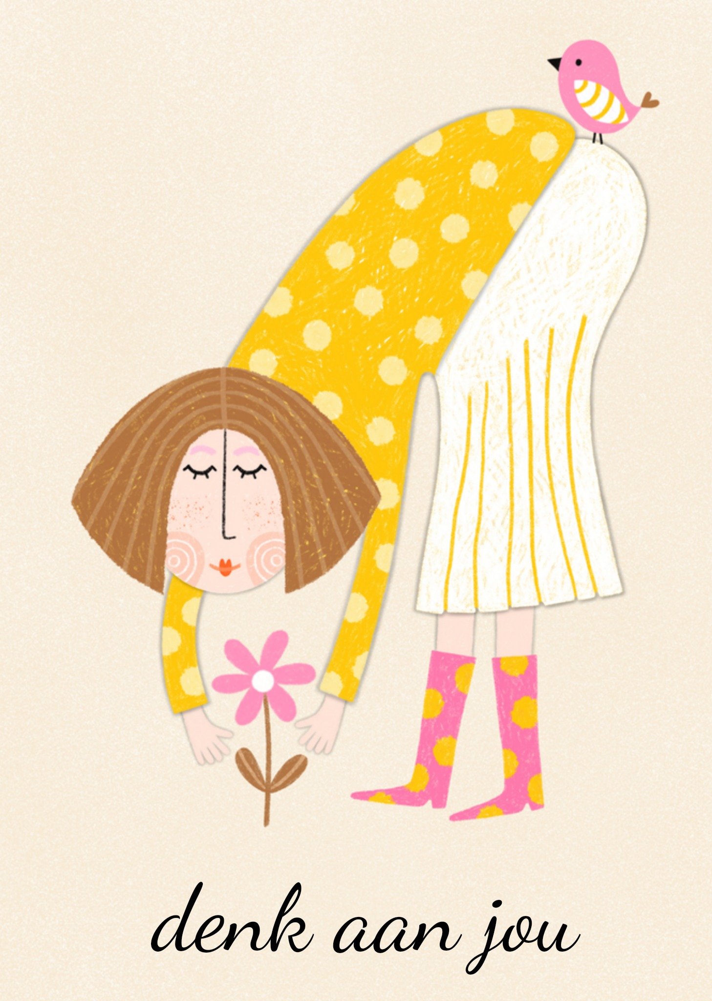 Denken aan kaart illustratie Kaart Marieke Witke