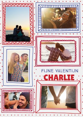 Hartjes Collage Valentijn Kaart