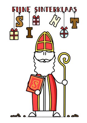 YH Tekent | Sinterklaaskaart | fijne sinterklaas