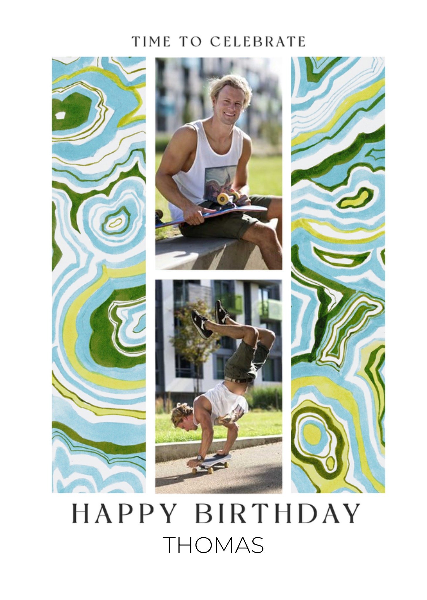 V A Verjaardagskaart Time to celebrate Kaart The V A