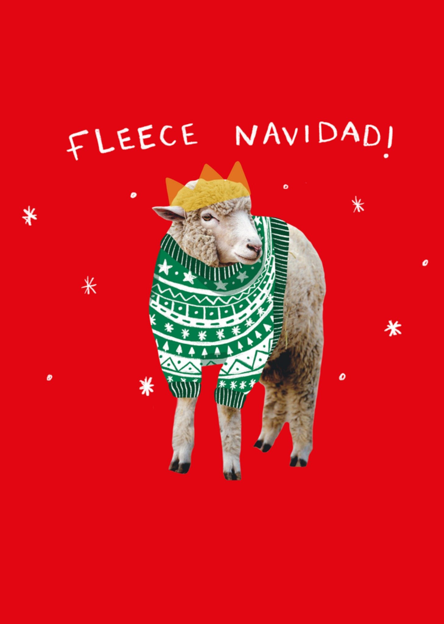 Scribbler Kerstkaart Fleece Navidad Standard Card