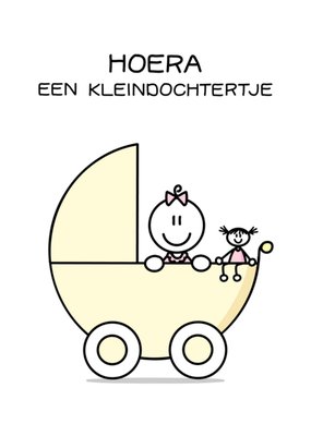 YH Tekent | Geboortekaart | Kleindochtertje