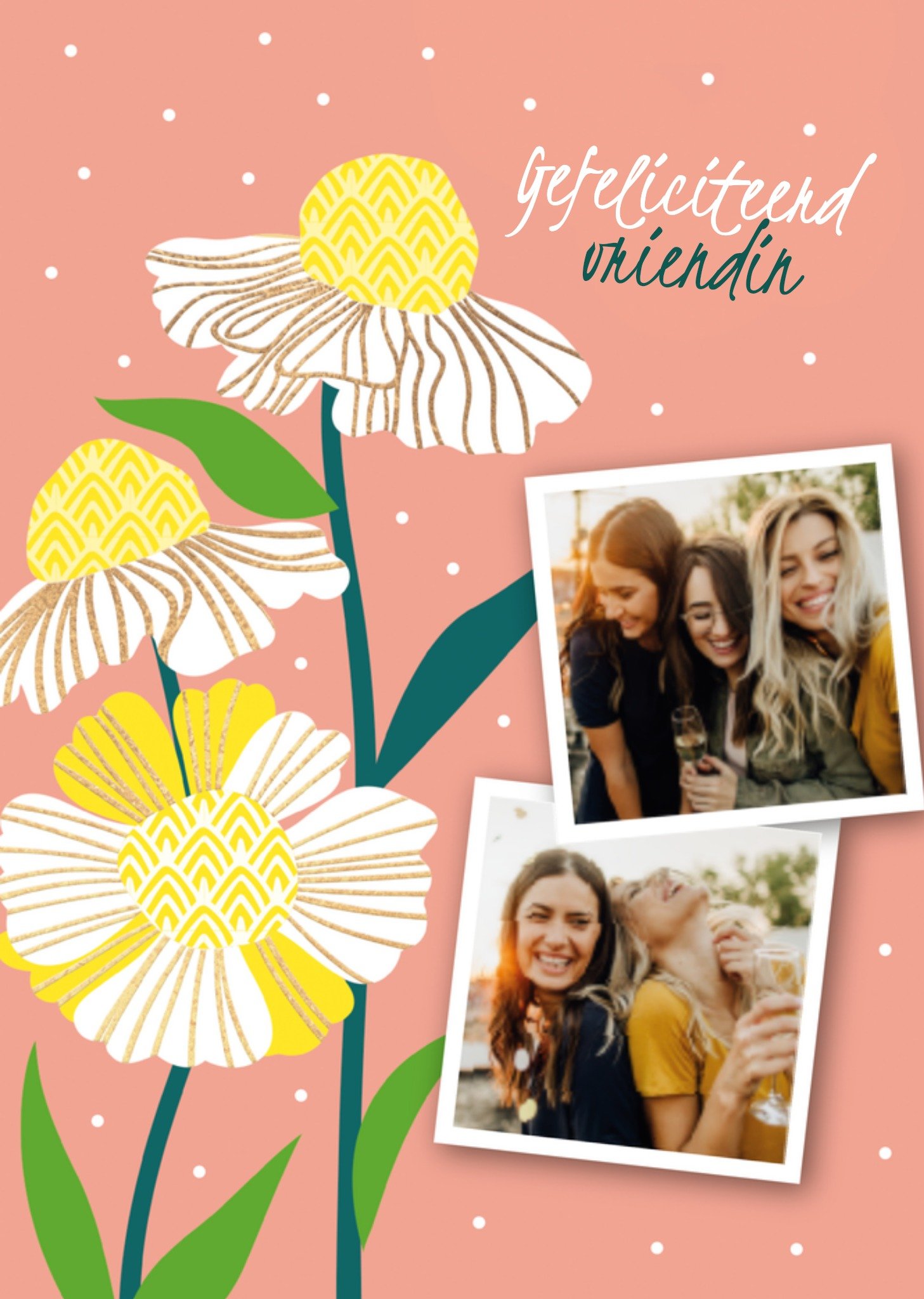 Verjaardagskaart Bloemen Foto Kaart TMS