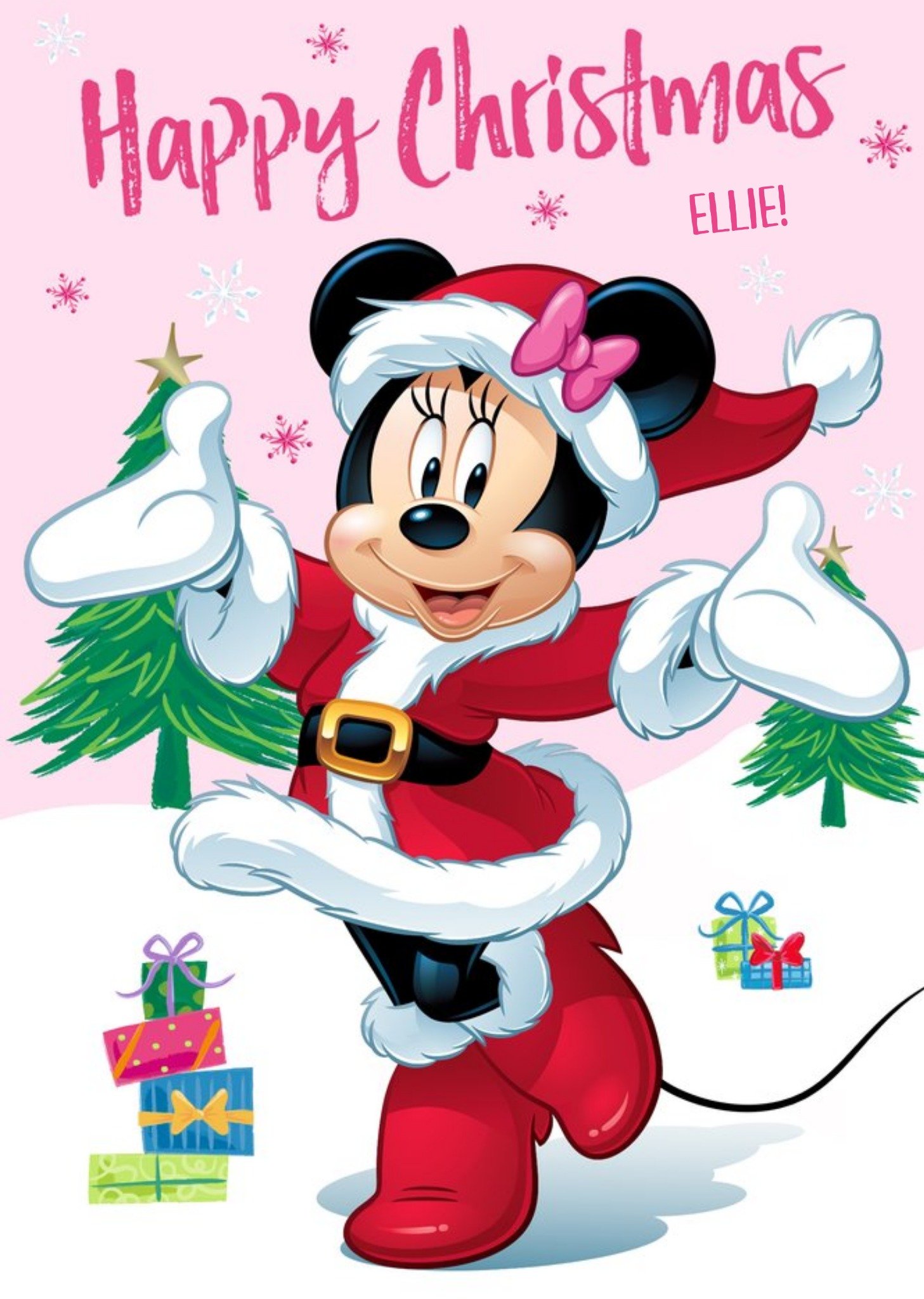 Disney Kerstkaart Minnie Mouse