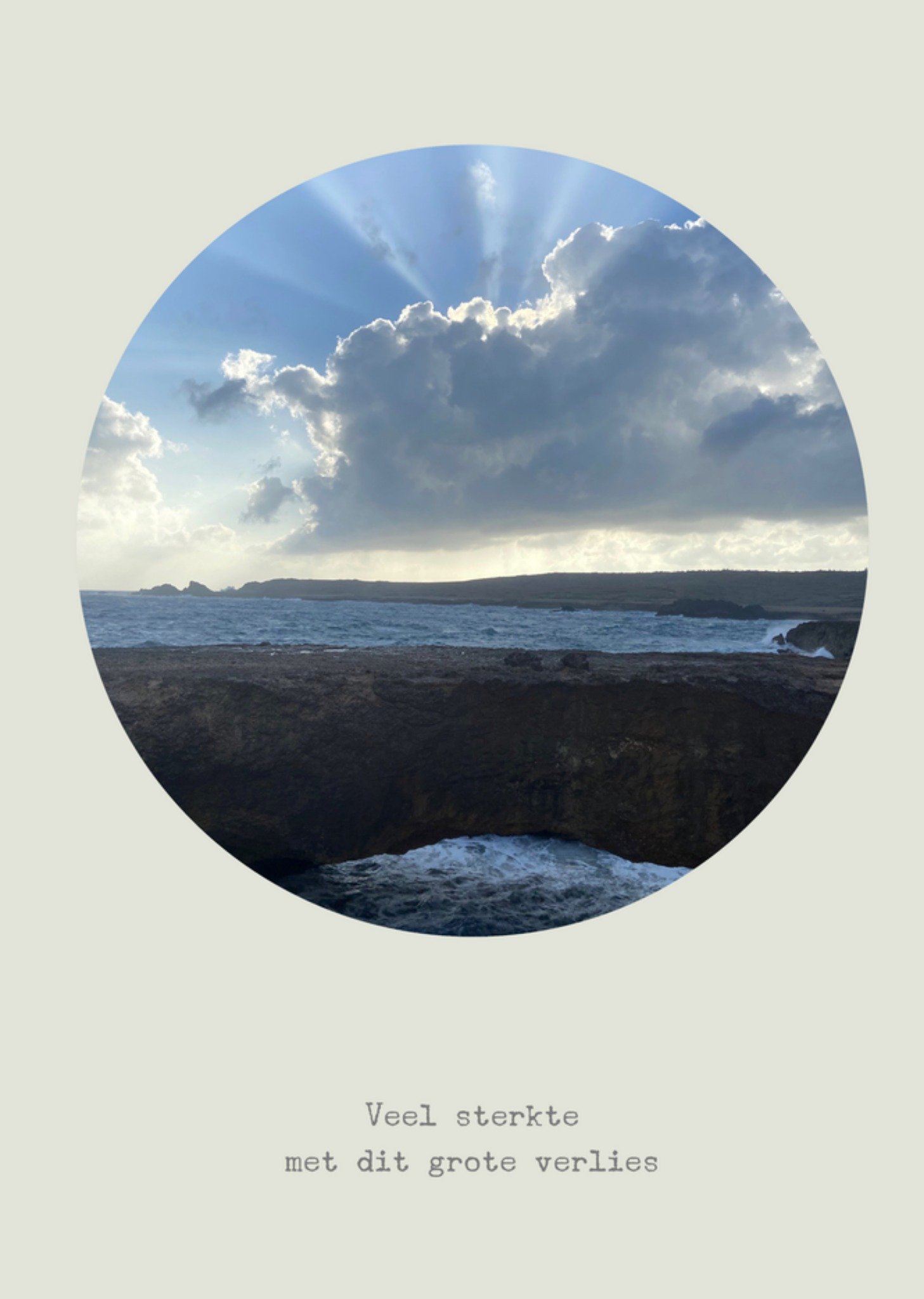 Condoleancekaart lucht Kaart Bright Spot