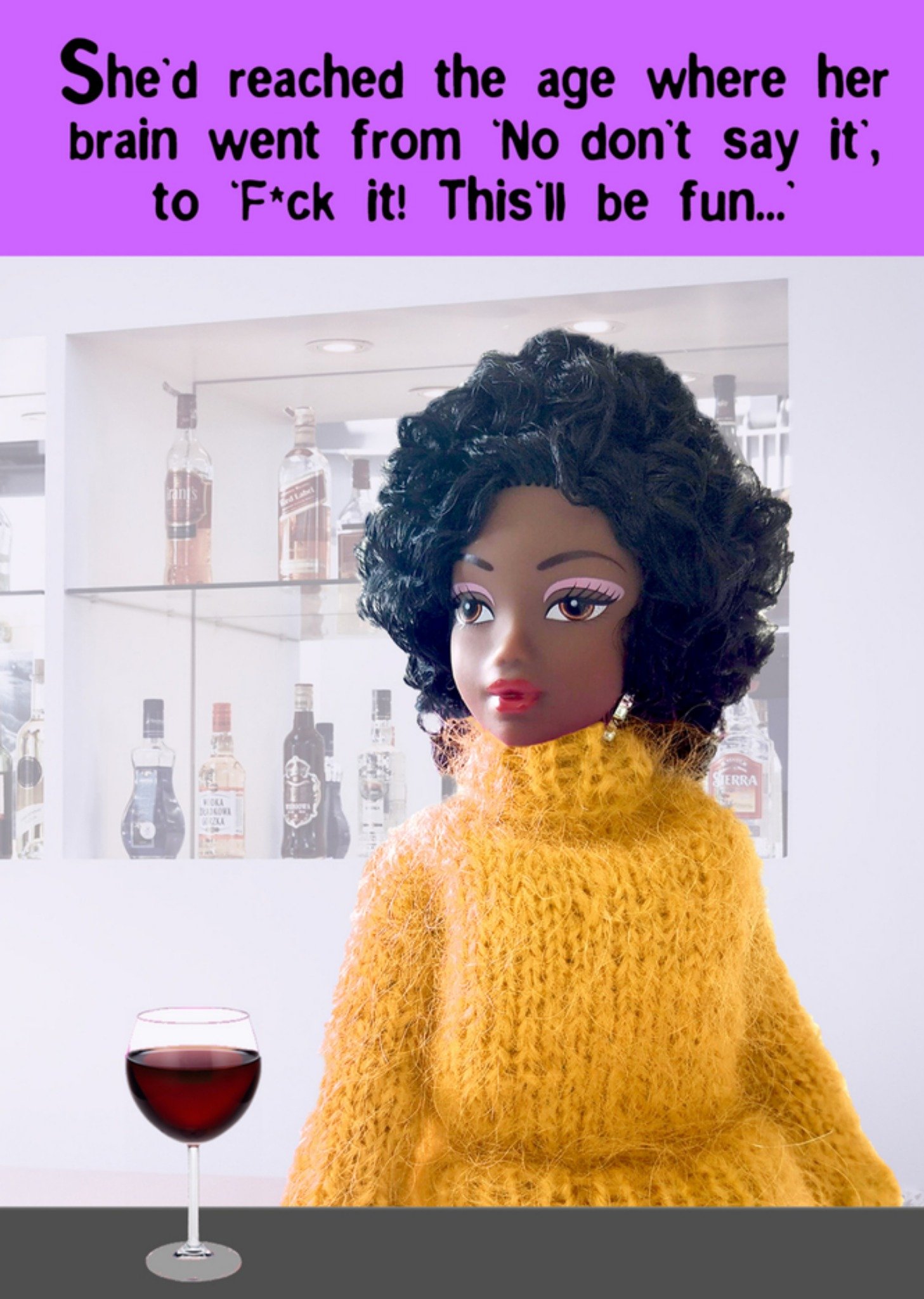 Go La La Verjaardag Text Humor Kaart Go La la