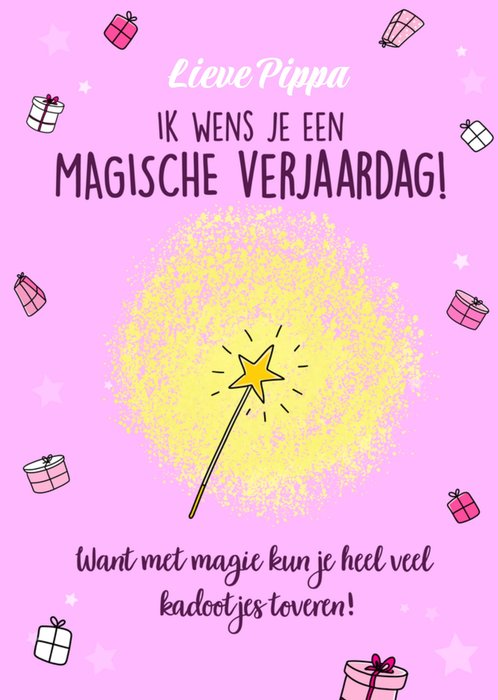 Liefs Jansje | Verjaardagskaart | Magic