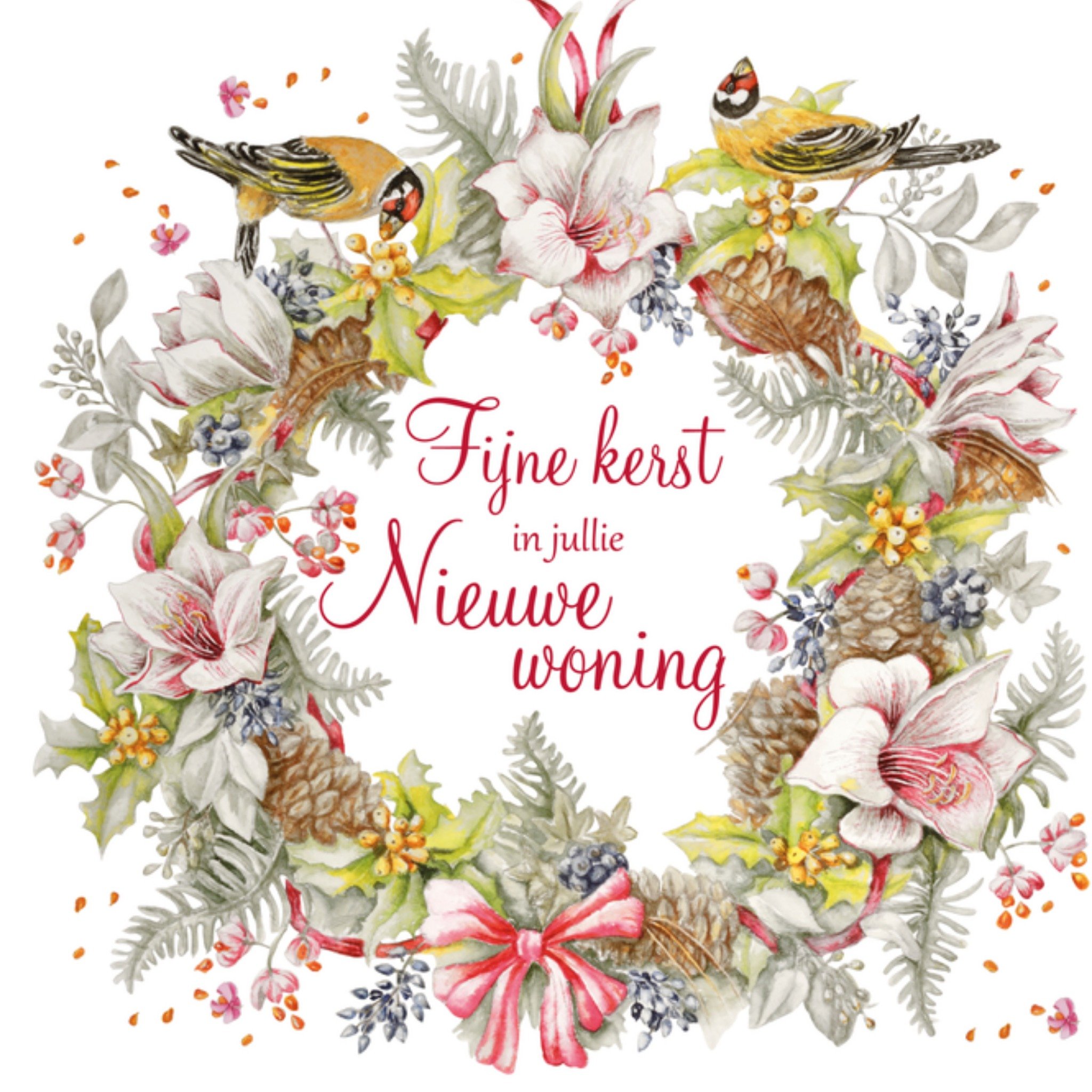 Kerstkaart nieuwe woning Janneke Brinkman