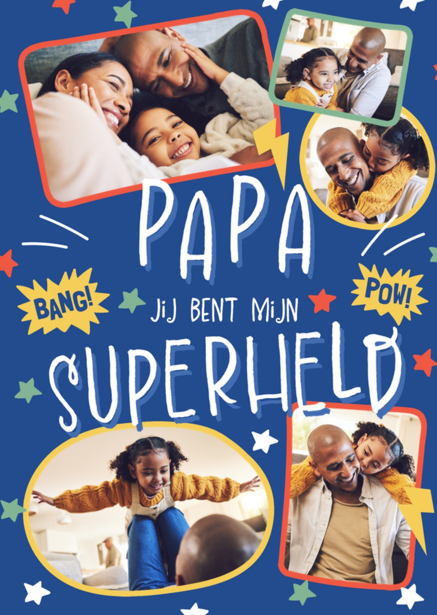 Greetz Vaderdagkaart Papa jij bent mijn superheld Standard Card