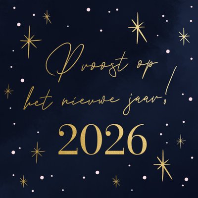 Greetz | Nieuwjaarskaart | proost op het nieuwe jaar!