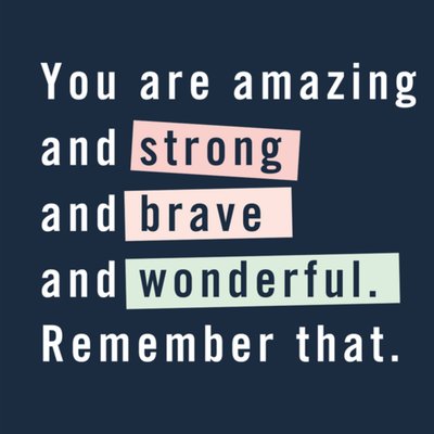 Greetz | Denken aan kaart | You are amazing